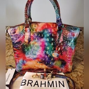 Brahmin Duxbury Fallstruck Melbourne Leather Satchel - Excellent Condition